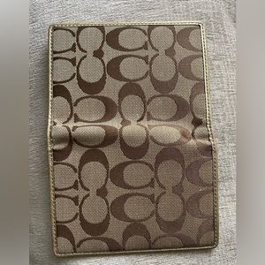 Coach passport holder